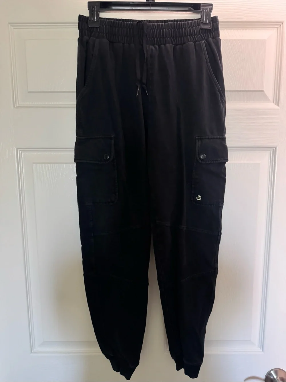 Buff Bunny Black Cargo Jogger Pants - Elastic Waist